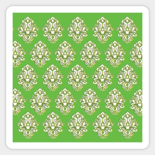 Green block printing effect pattern Sticker